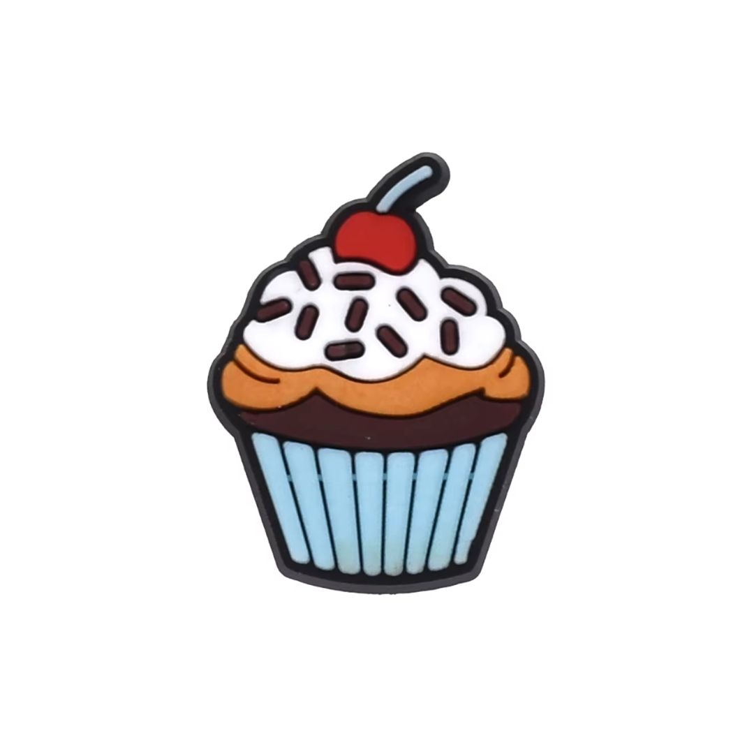 Cupcake Shoe Charm