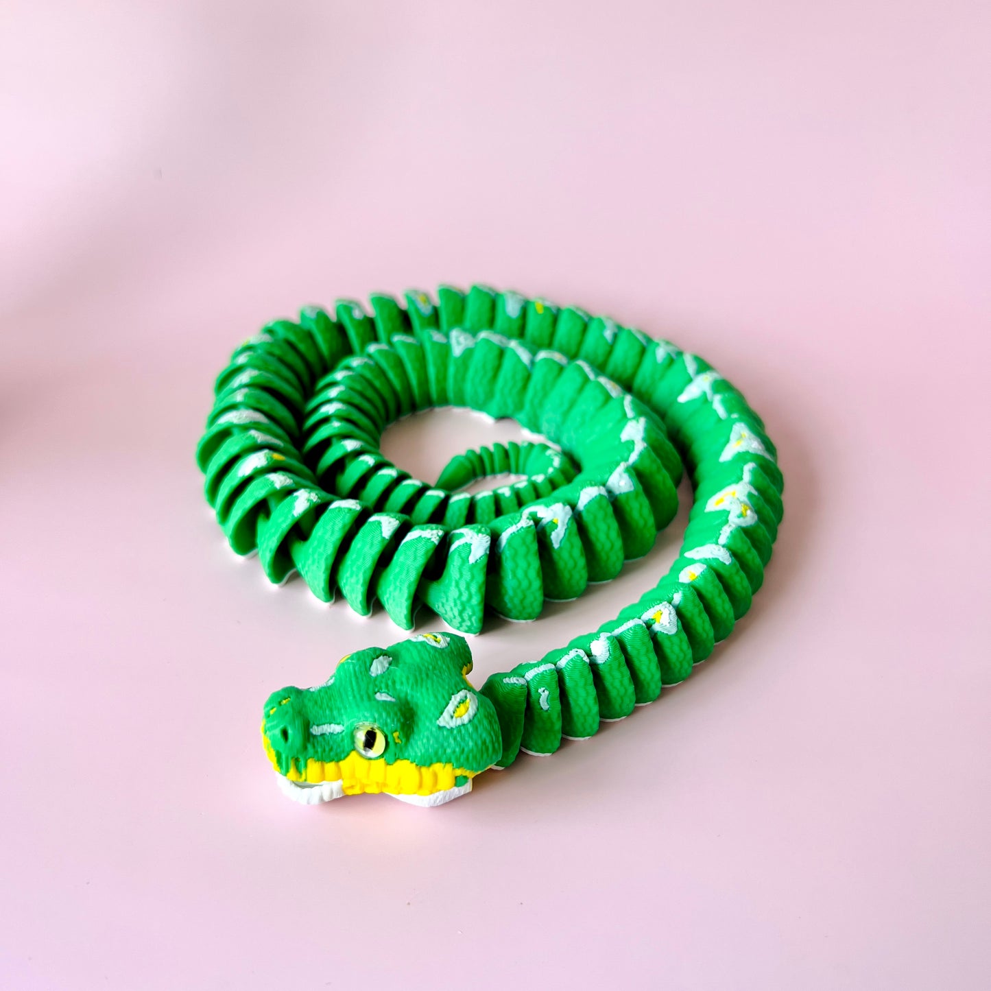 Green Tree Python with Display Stand
