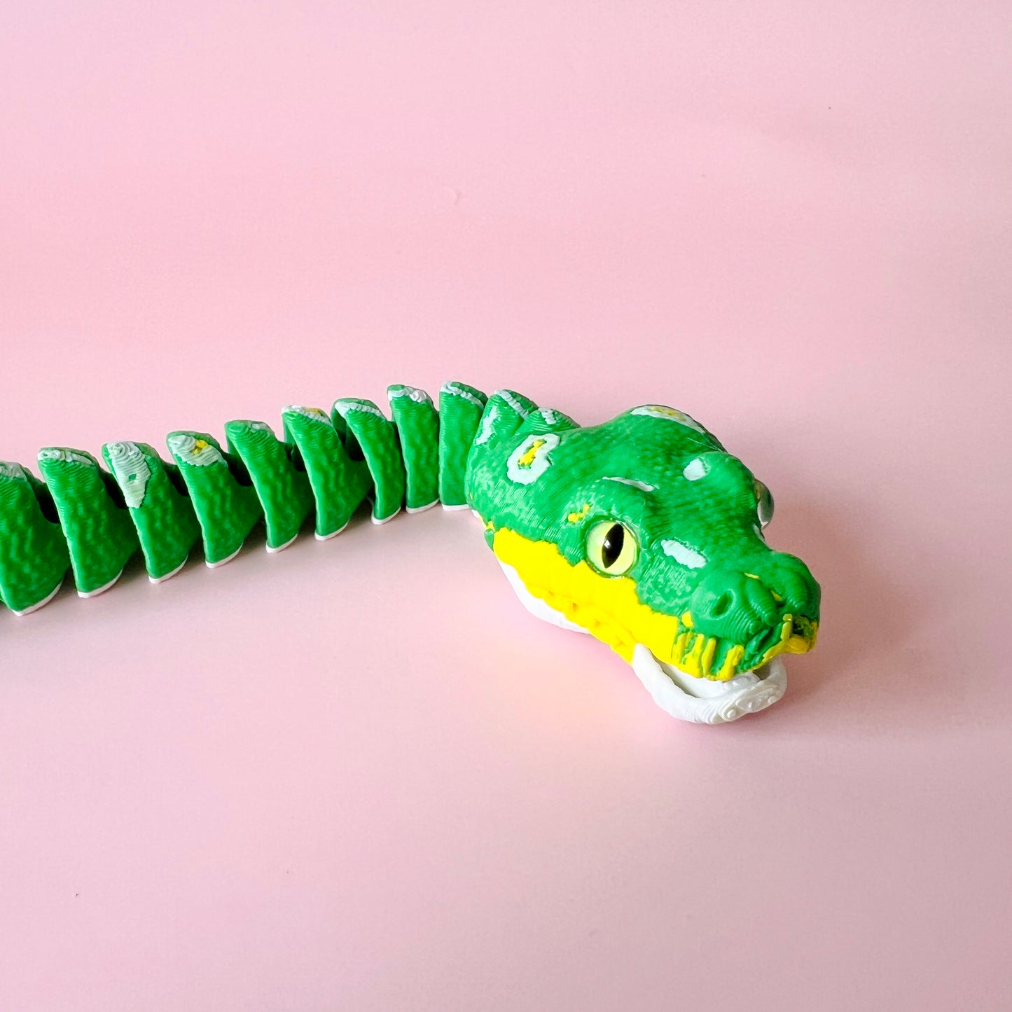 Green Tree Python with Display Stand