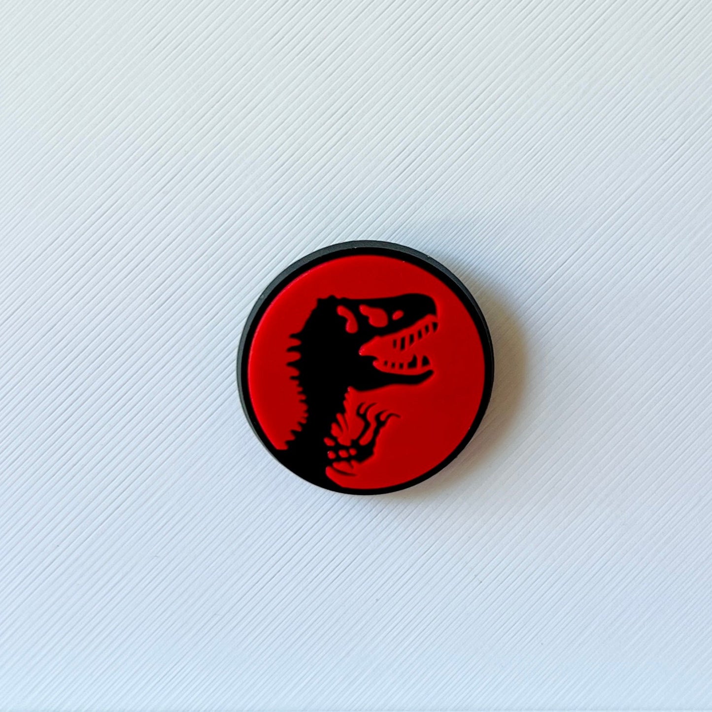 Round Roaring T-Rex Shoe Charm