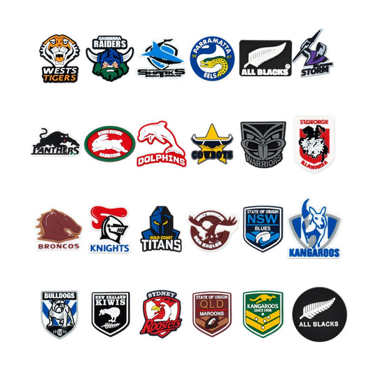 NRL & Rugby Union Shoe Charms