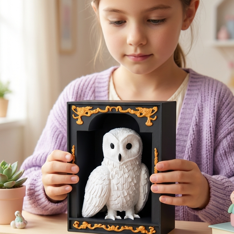 Snowy Owl Book Nook