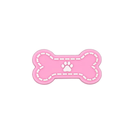 Pink Dog Bone Shoe Charm