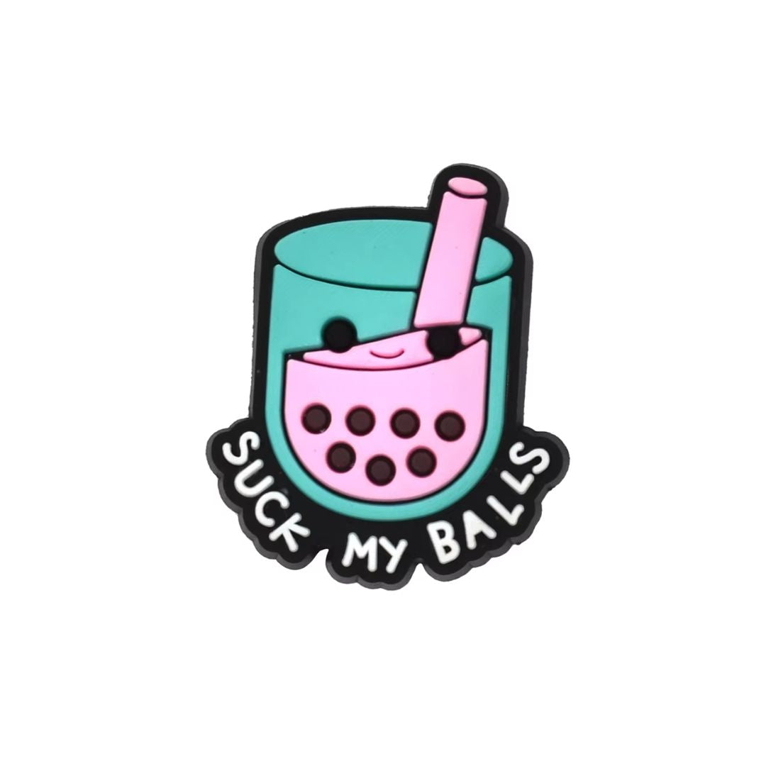 Cute Bubble Tea Shoe Charm