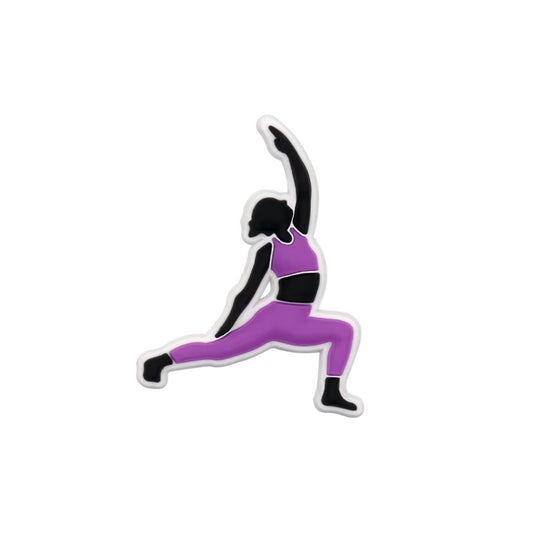 Warrior Pose Yoga Shoe Charm