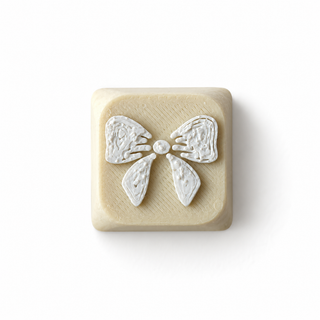 Bow Beige & White