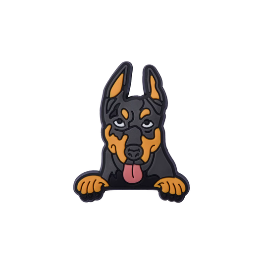 Doberman Dog Shoe Charm