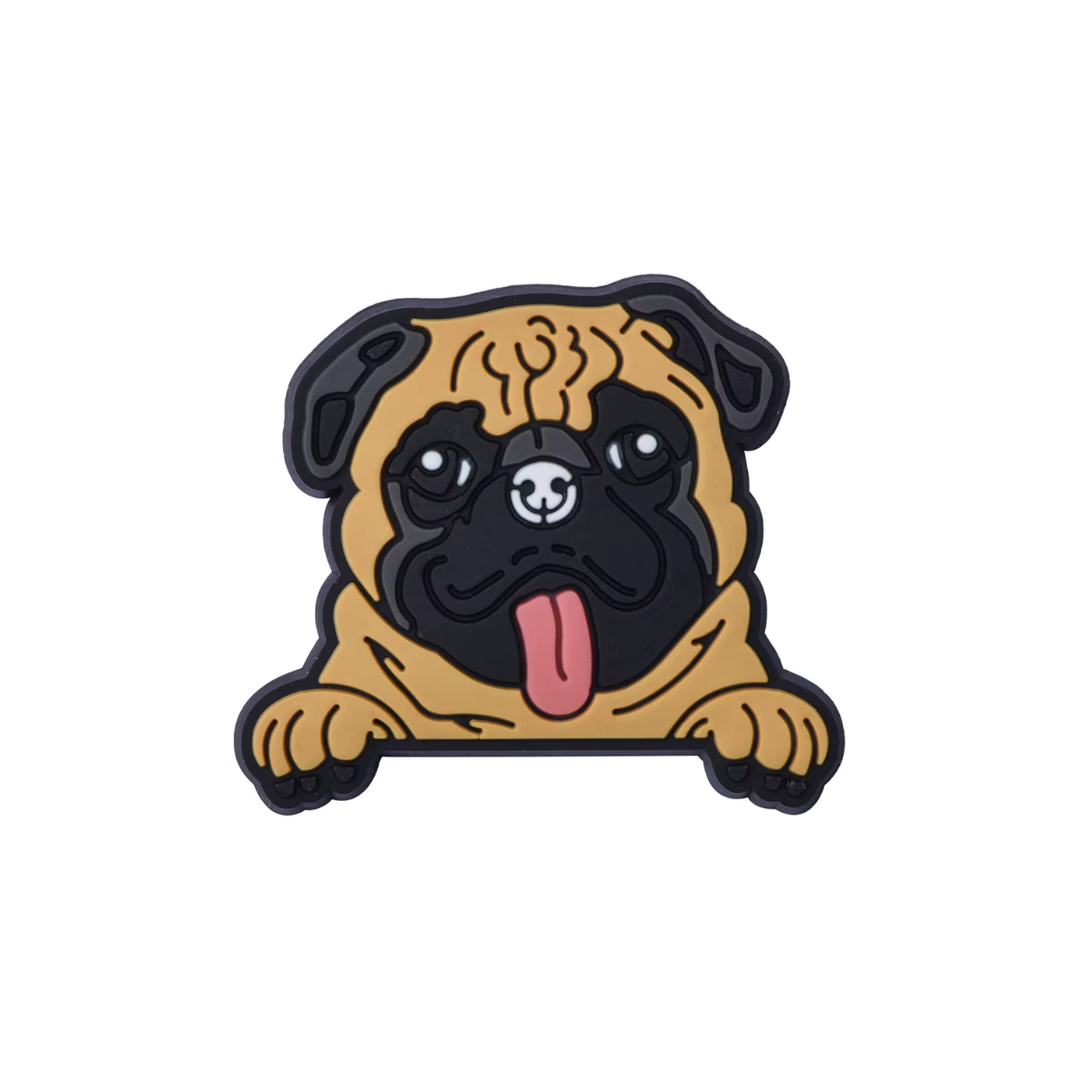 Pug Dog Shoe Charm