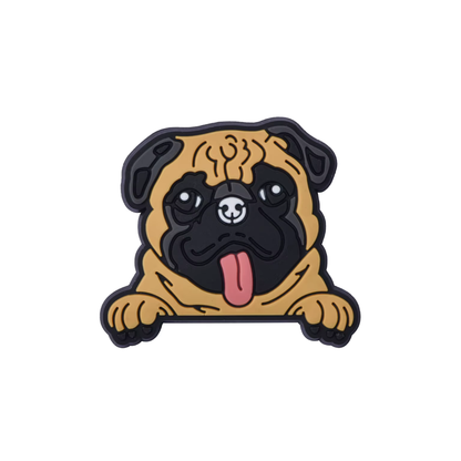 Pug Dog Shoe Charm