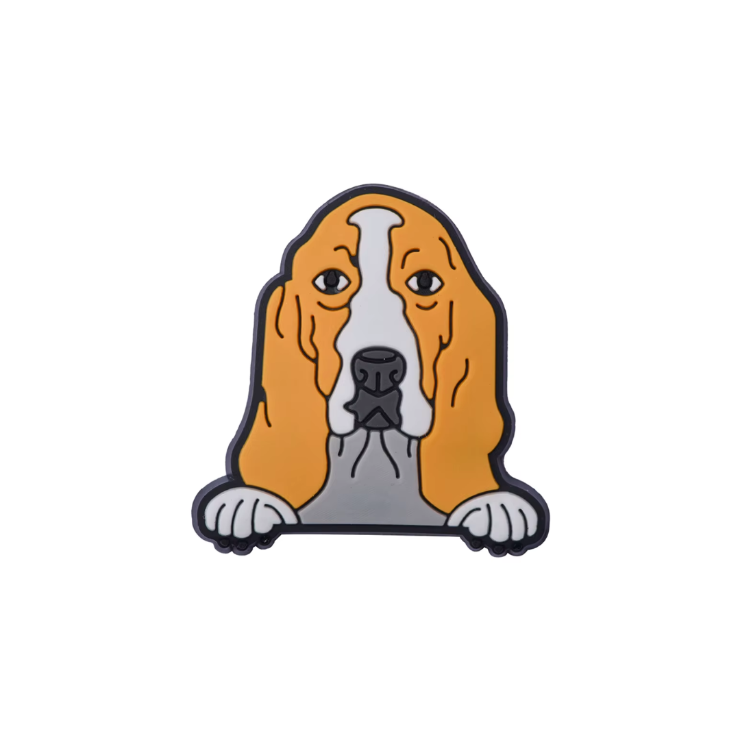 Basset Hound Shoe Charm