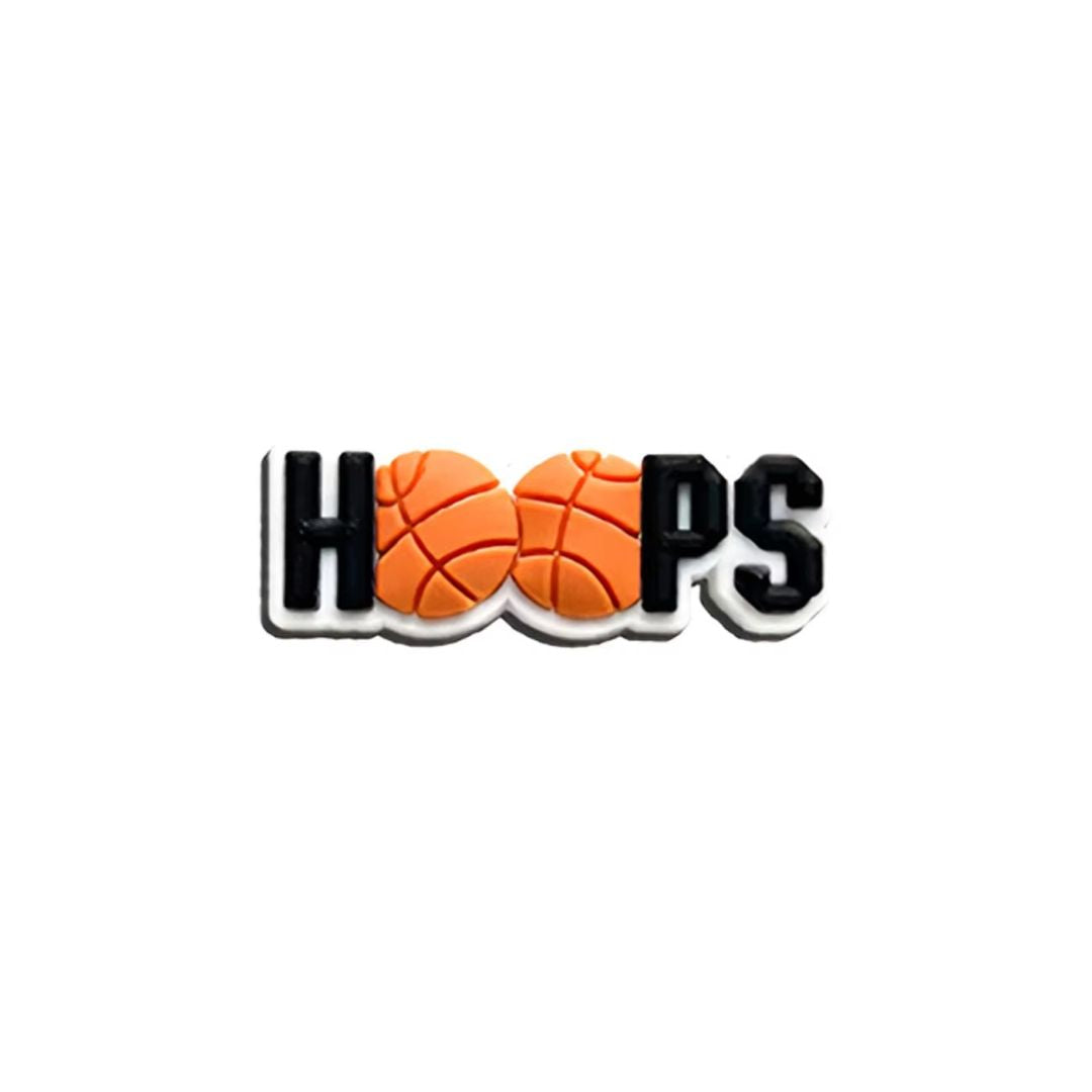 HOOPS Word Shoe Charm