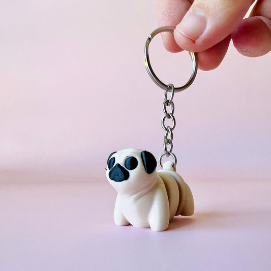 Pug Keychain