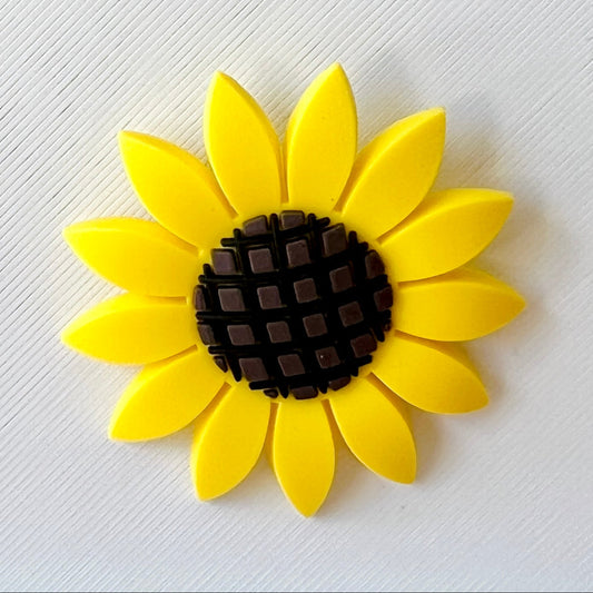 Large Yellow Sunflower Shoe Charm