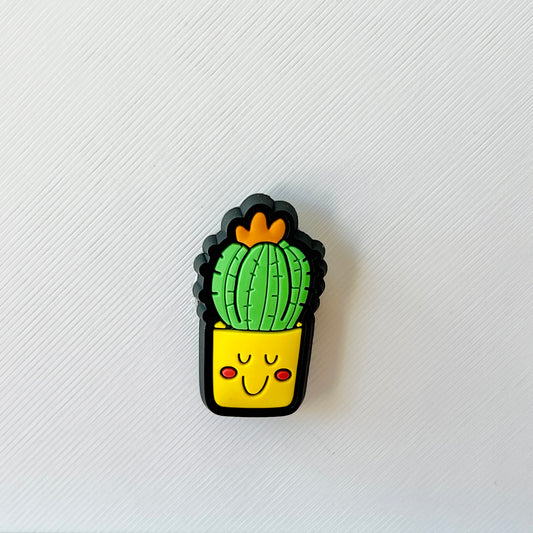 Smiling Ball Cactus Shoe Charm