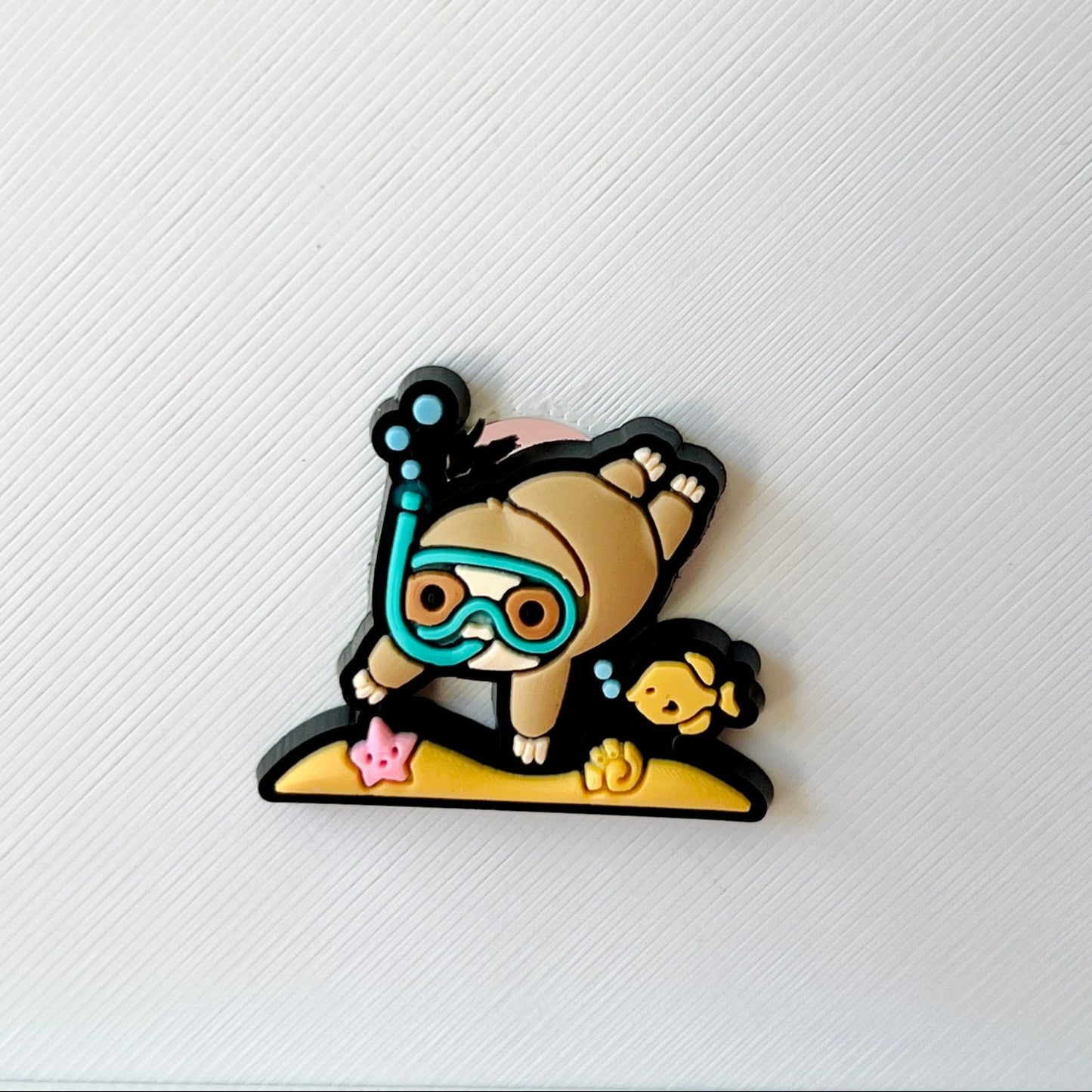 Snorkelling Sloth Shoe Charm