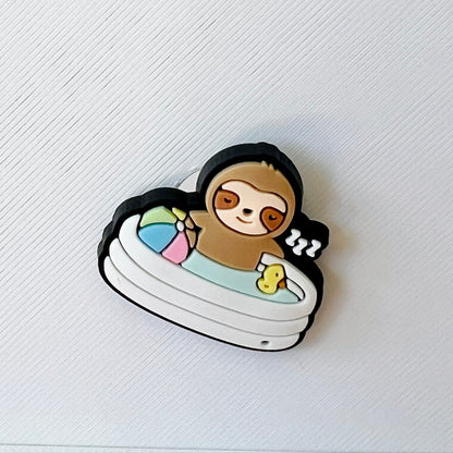Poolside Sloth Shoe Charm