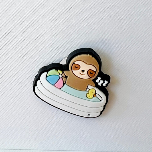 Poolside Sloth Shoe Charm