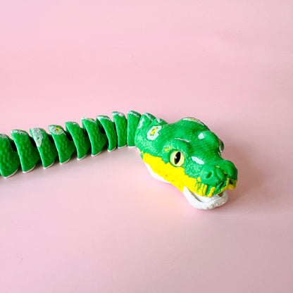 Green Tree Python with Display Stand