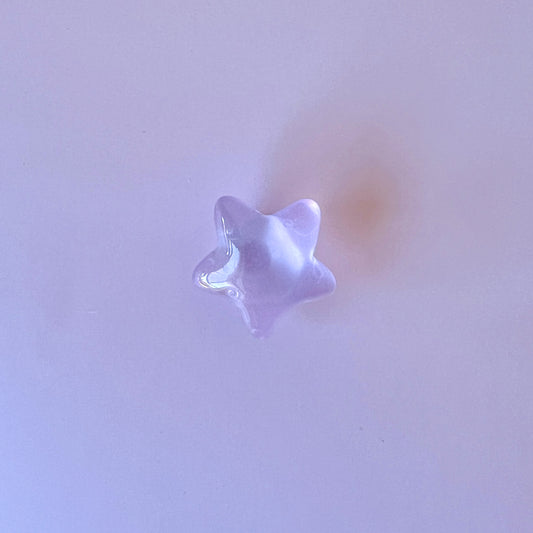 Purple Star Shoe Charm