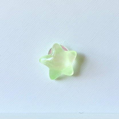 Green Star Shoe Charm