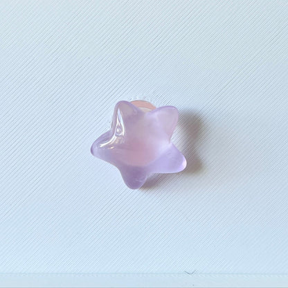 Purple Star Shoe Charm