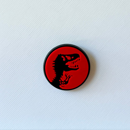 Round Roaring T-Rex Shoe Charm
