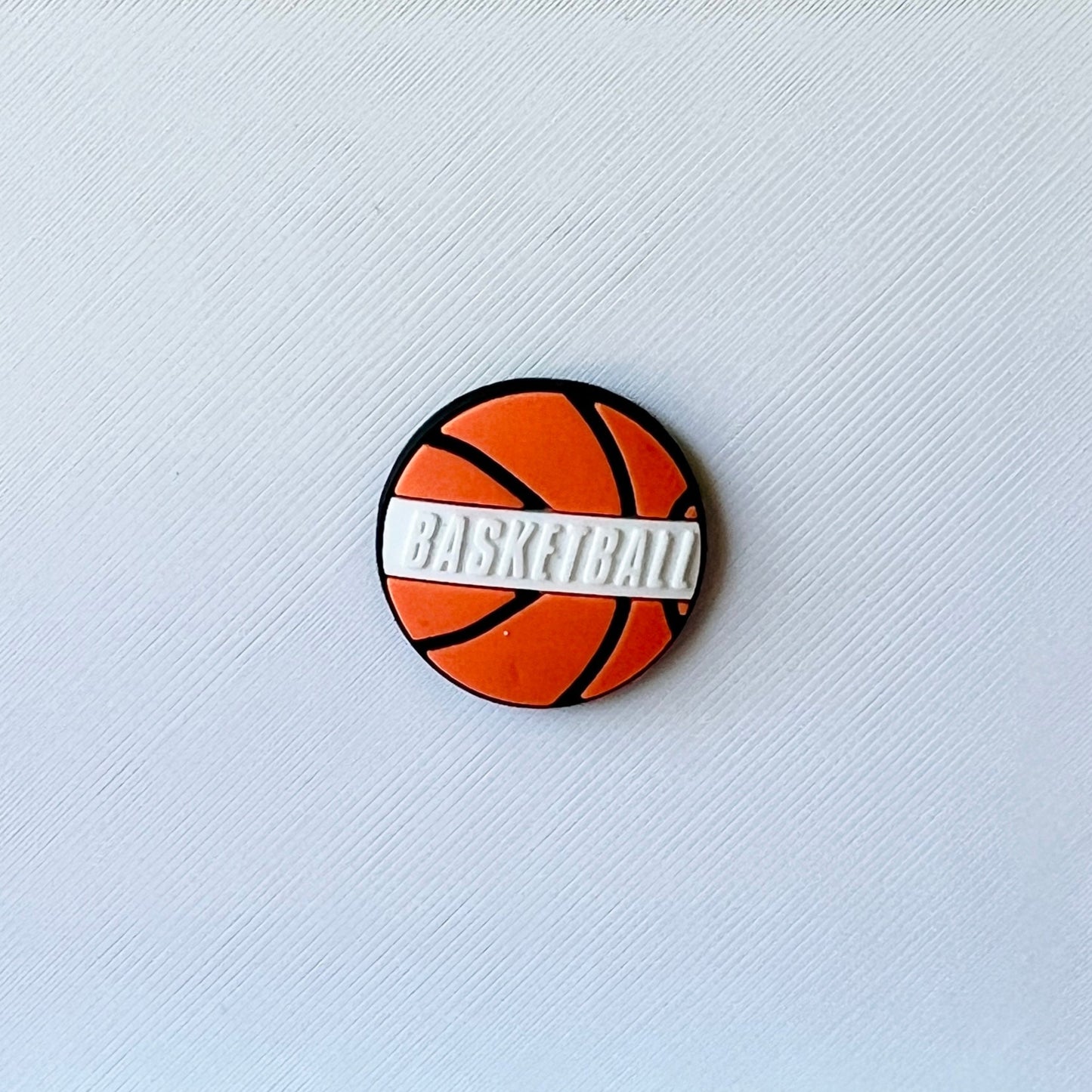Round Basketball Shoe Charm