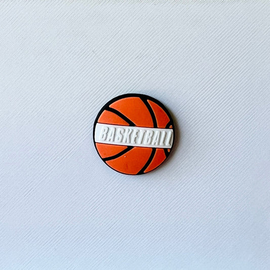 Round Basketball Shoe Charm