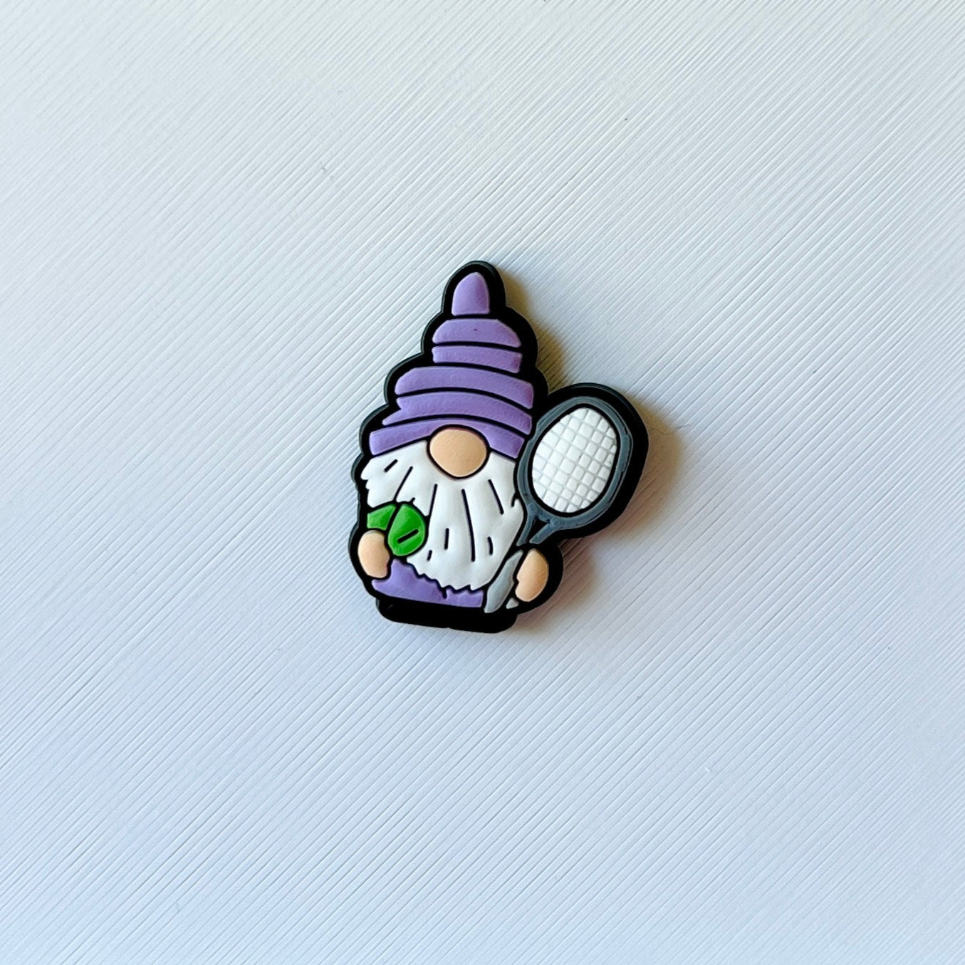 Tennis Gnome Shoe Charm