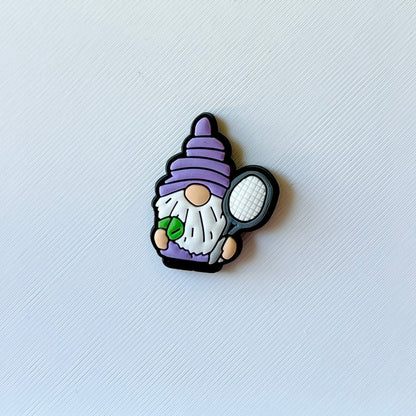 Tennis Gnome Shoe Charm