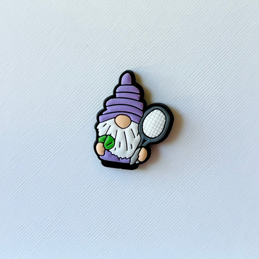 Tennis Gnome Shoe Charm