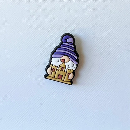 Sandcastle Gnome Shoe Charm