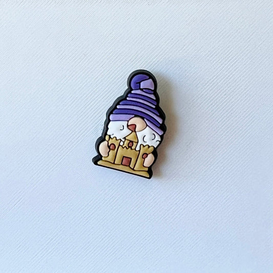 Sandcastle Gnome Shoe Charm