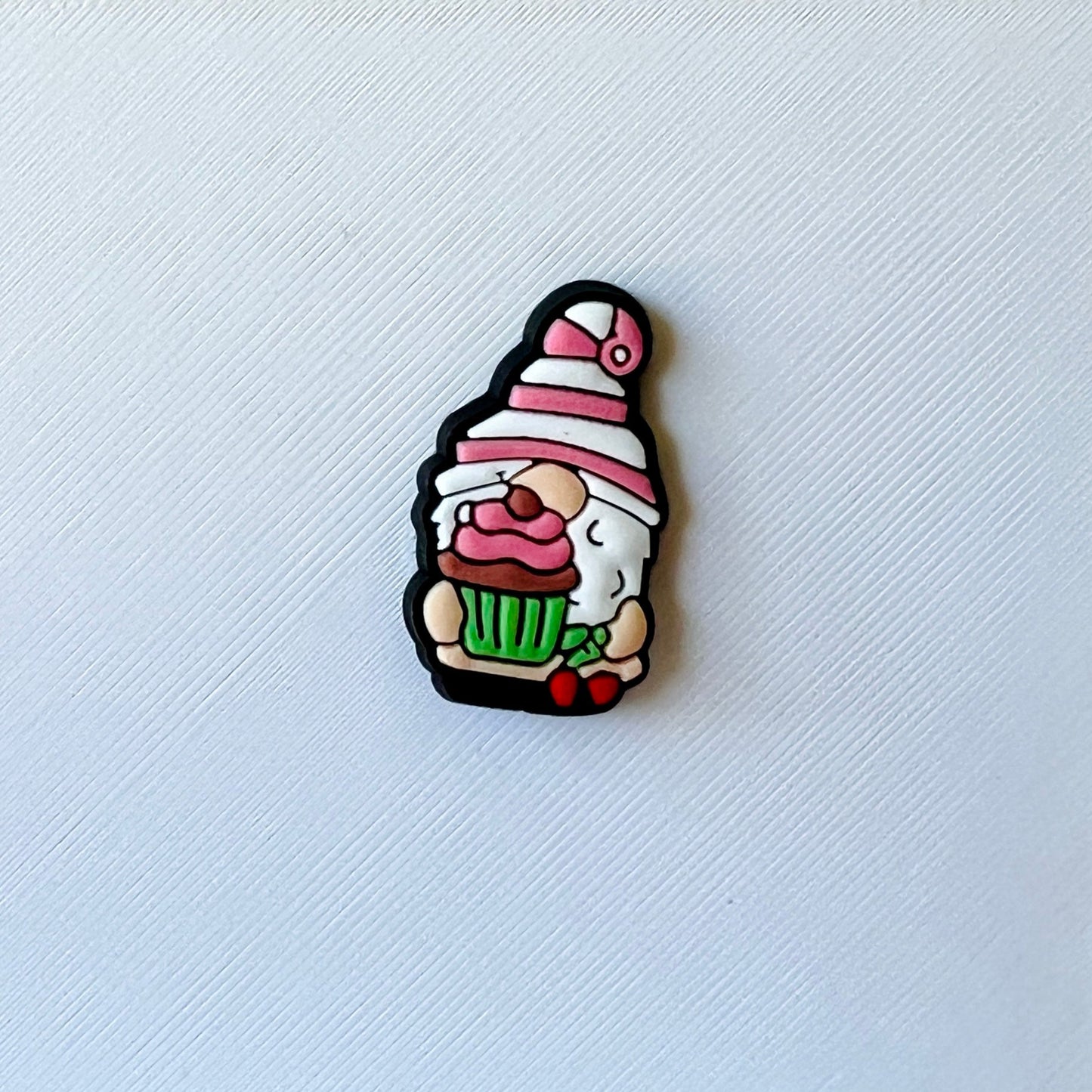 Cupcake Gnome Shoe Charm