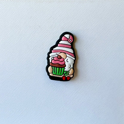 Cupcake Gnome Shoe Charm