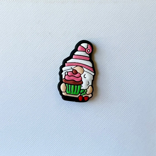 Cupcake Gnome Shoe Charm