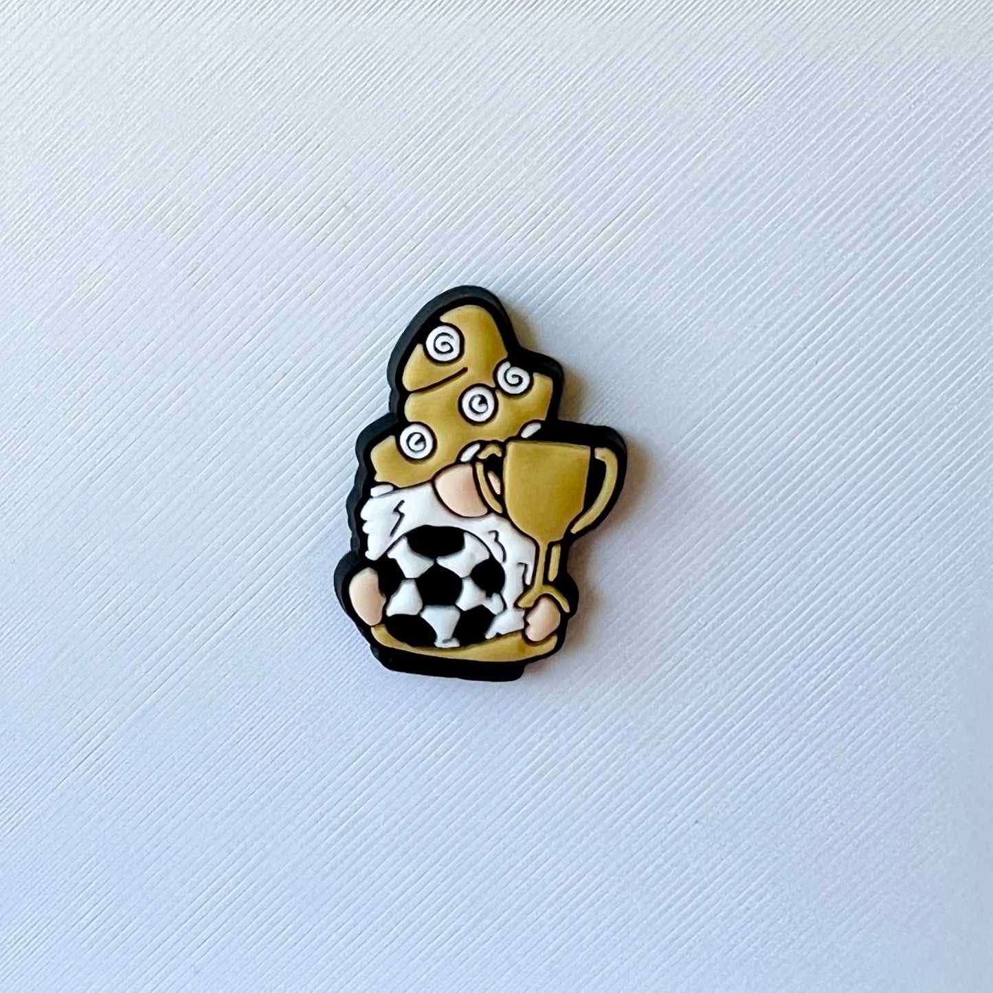 Soccer Champion Gnome Shoe Charm