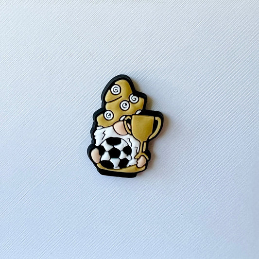 Soccer Champion Gnome Shoe Charm