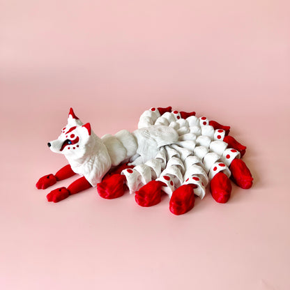 Nine Tail Kitsune Fox Figurine