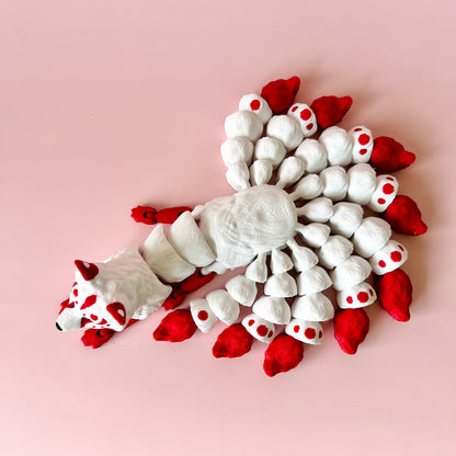 Nine Tail Kitsune Fox Figurine