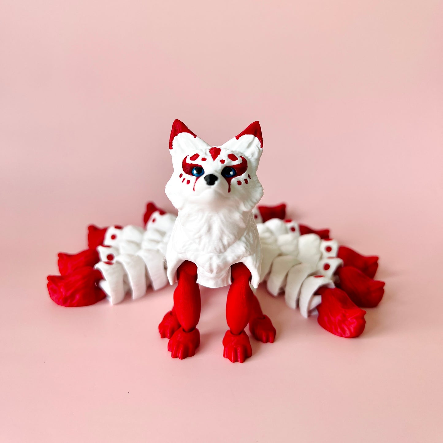 Nine Tail Kitsune Fox Figurine