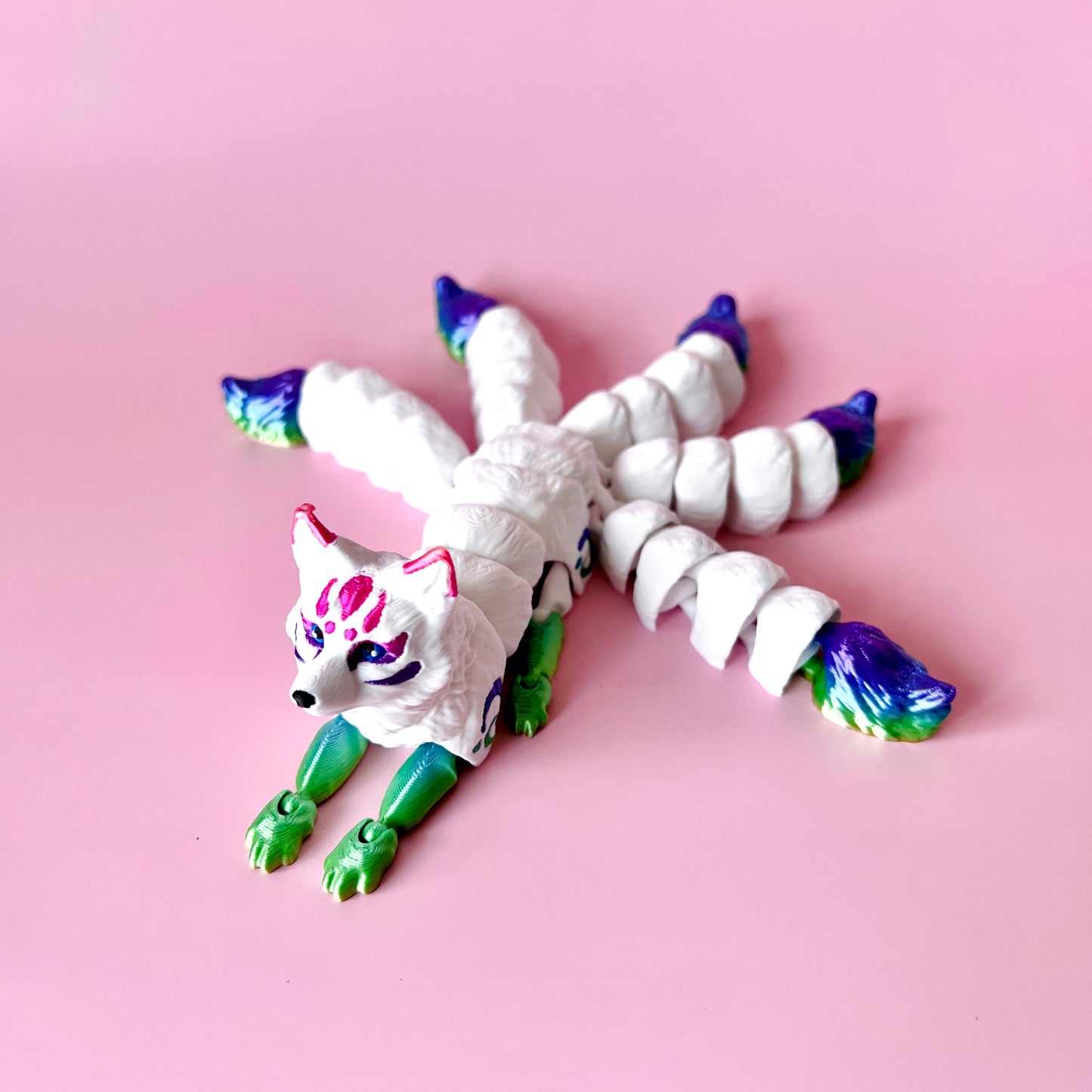 Five Tail Kitsune Fox Figurine