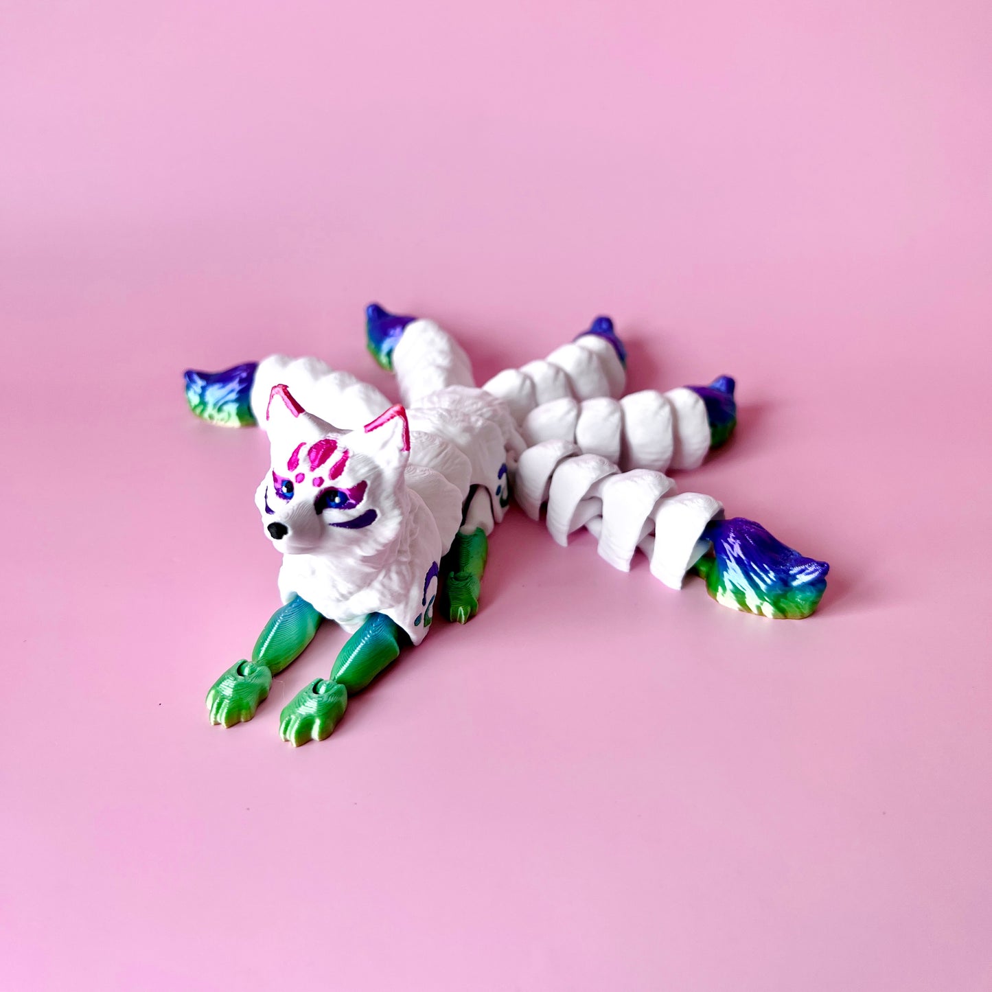 Five Tail Kitsune Fox Figurine