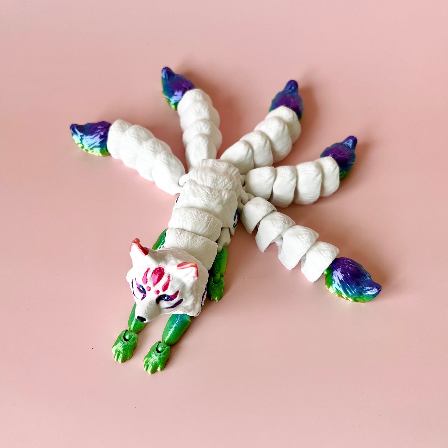 Five Tail Kitsune Fox Figurine