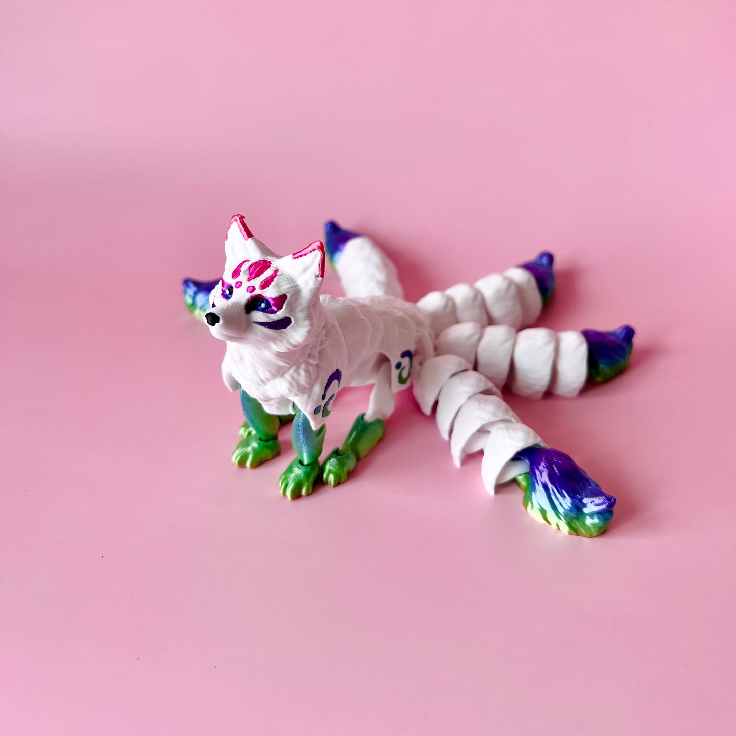 Five Tail Kitsune Fox Figurine