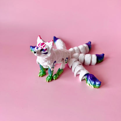 Five Tail Kitsune Fox Figurine