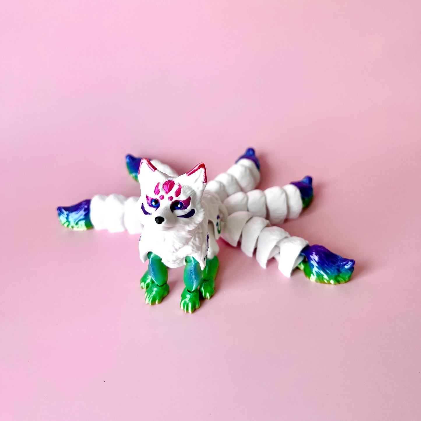 Five Tail Kitsune Fox Figurine