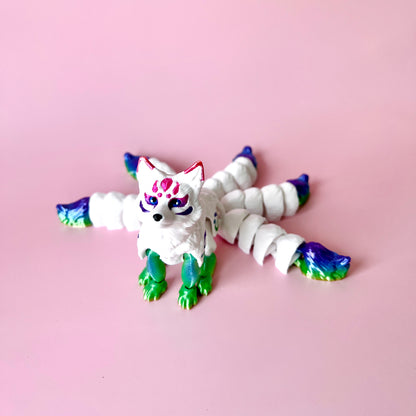 Five Tail Kitsune Fox Figurine