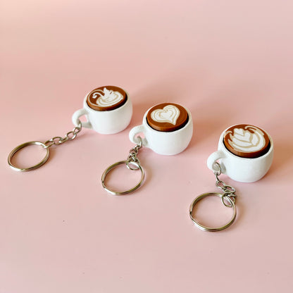 Latte Fidget Clicker Keychains