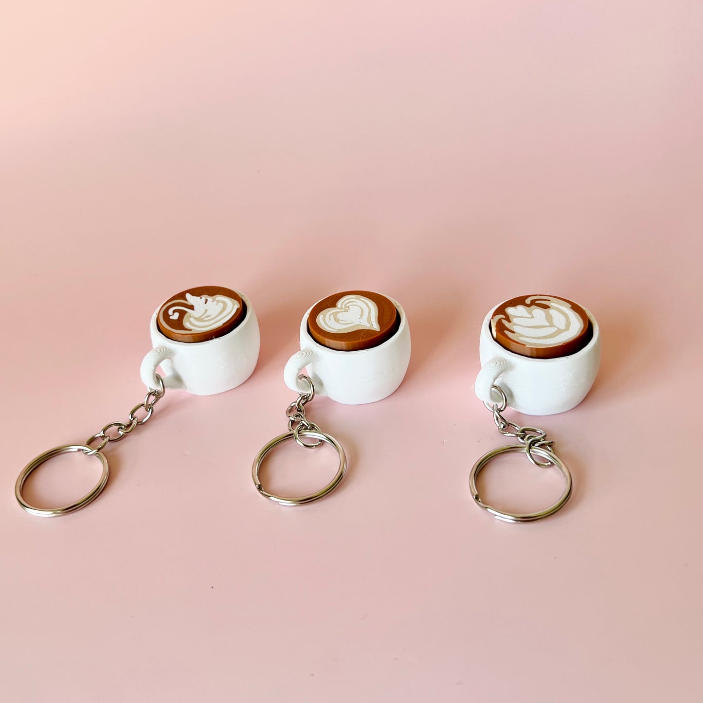 Latte Fidget Clicker Keychains